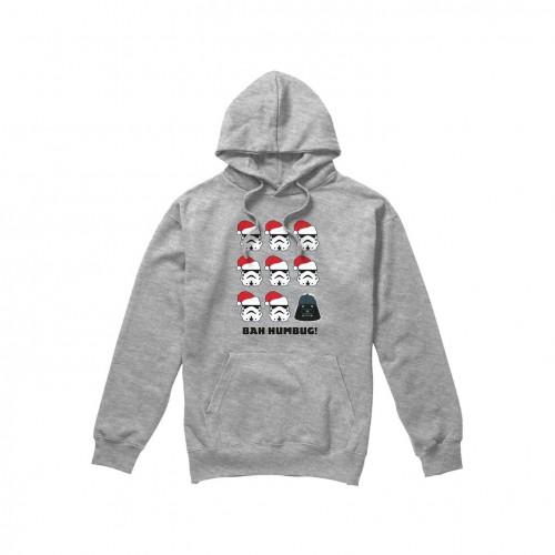 Star Wars Mens Bah Humbug Stormtrooper Darth Vader Hoodie