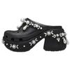 SIMONE ROCHA X Crocs Lightweight Foot Slippers EVA Anti-Abrasion Toe Slippers Women's Black