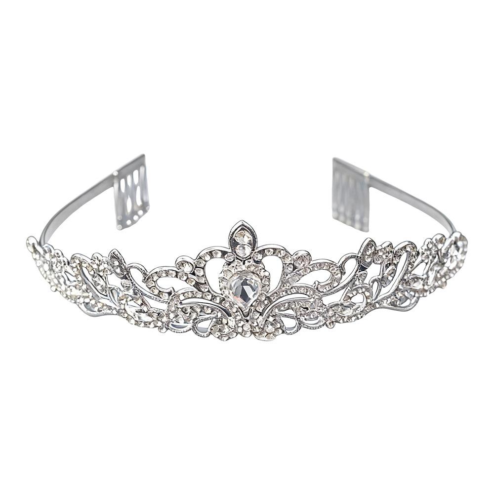 Silver Color Bridal Tiara Sparkling Bridal Crowns New Hair Crown  Bridal