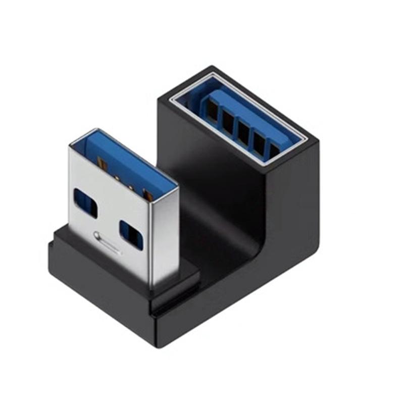 USB C 90 Derece Yan Açılı Konnektörler Hızlı Şarj Kablosu Adaptörü Dar Alanlar İçin Güvenli Seyahat Dostu
