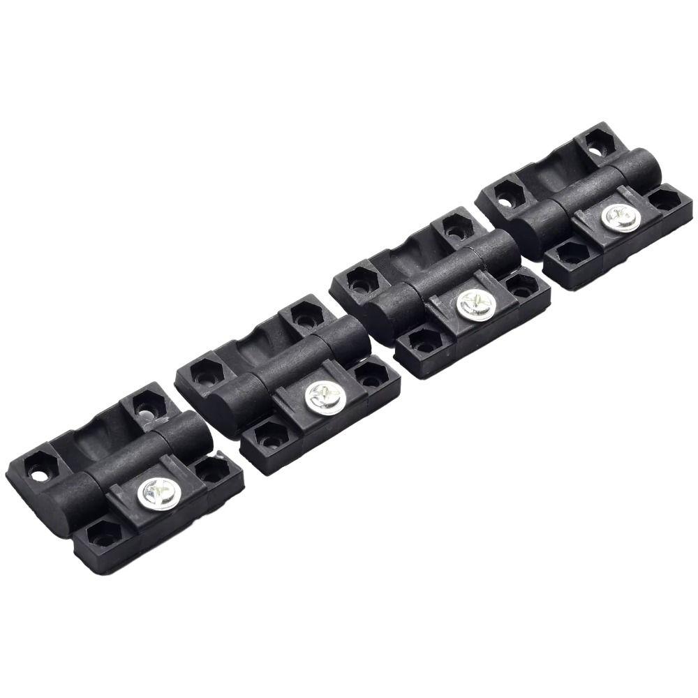 4PCS Nylon Torque Hinge Adjustable Torque Black Nylon Hinge Corrosion Resistant Buffering Design Furniture Hinges Home Furniture