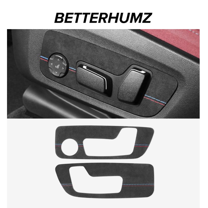 For BMW X3 G01 X4 G02 Made of Alcantara Seat Adjustment Buttons Panel Trim Protect Stickers Car Interior Tuning Accessories