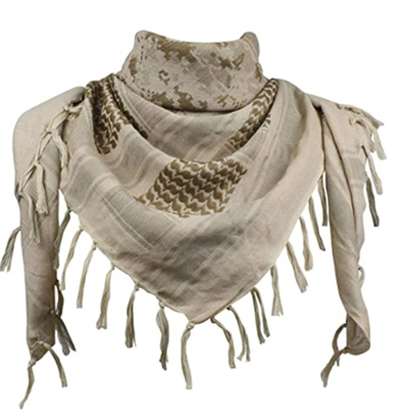 Tactical Desert Arab Scarf Keffiyeh Shemagh Skull Camo Army Military Shawl Neck Cover Head Wrap For Outdoor Hunting Hiking