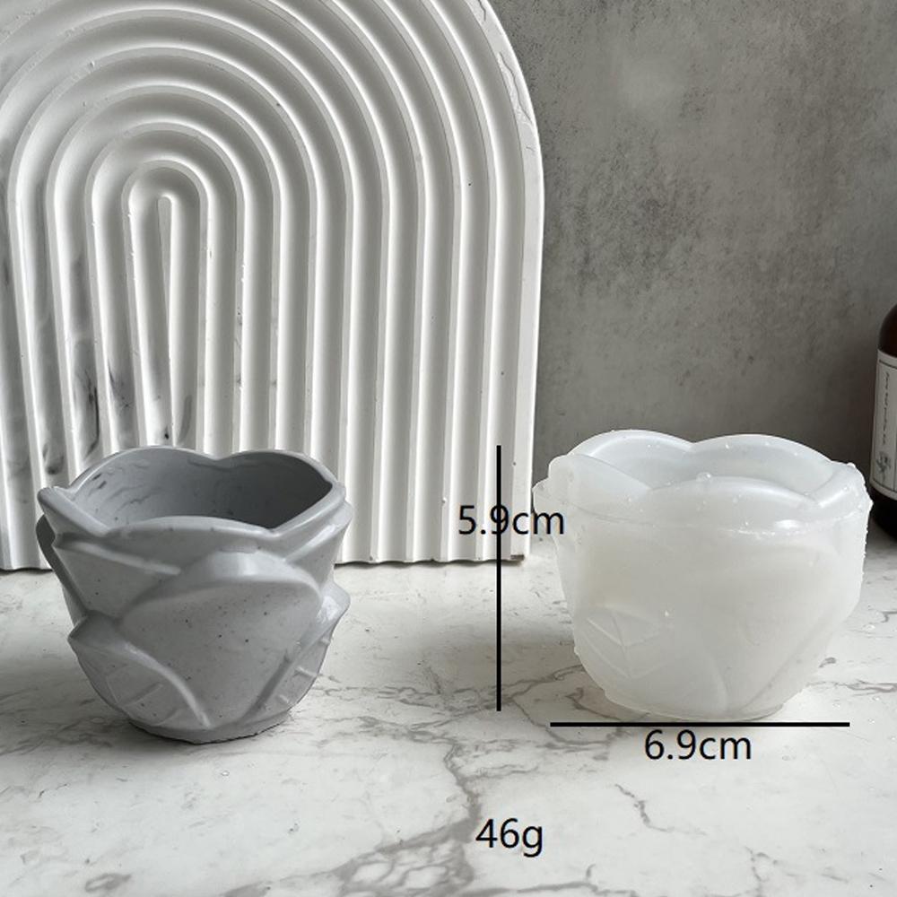 Silicone Mold for DIY Handmade Plaster Form Aroma Candle Cup Molds Mongolia Cup Gypsum Cement Storage Jewelry Box Mould Supplies