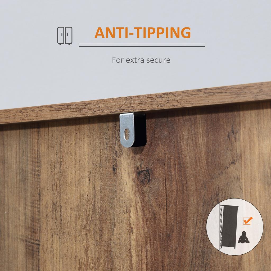 Modern Mango Wood-Effect Sideboard