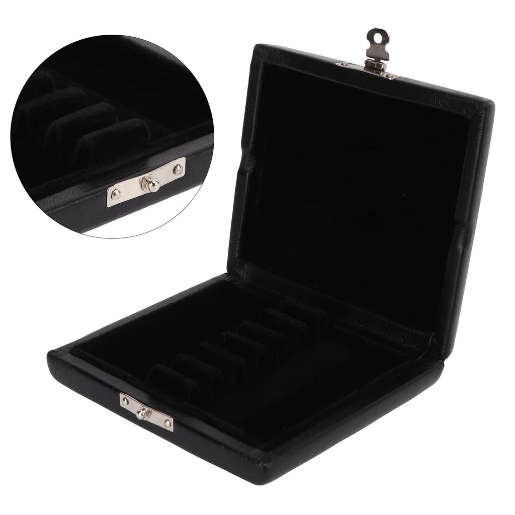Generic Oboe Reed Holder Waterproof Storage Box for 6 Reeds - Prevents Mold and Easy To Carry for Musicians - PU Leather - For Oboe Players