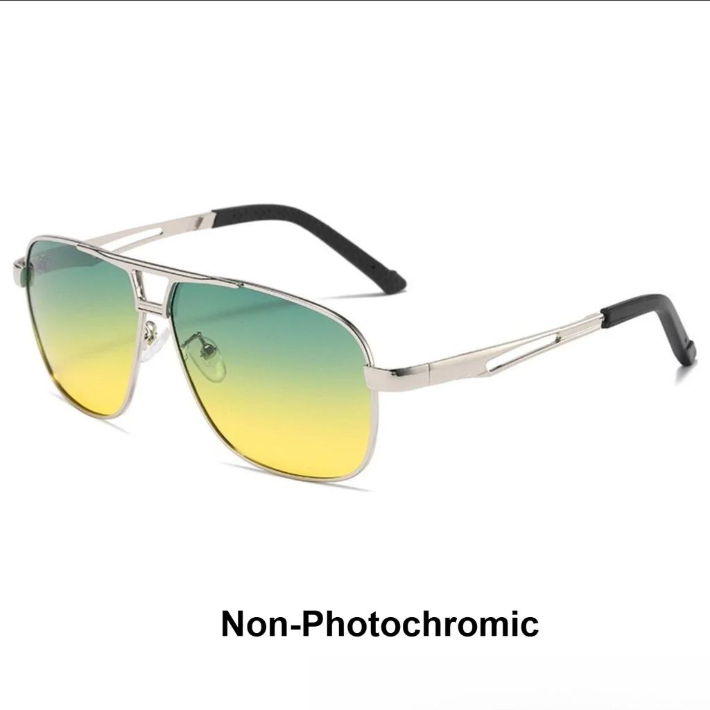New Men Polarized Photochromic Sunglasses UV400 Protection All-Day Driving Sun Glasses for Day and Night Use