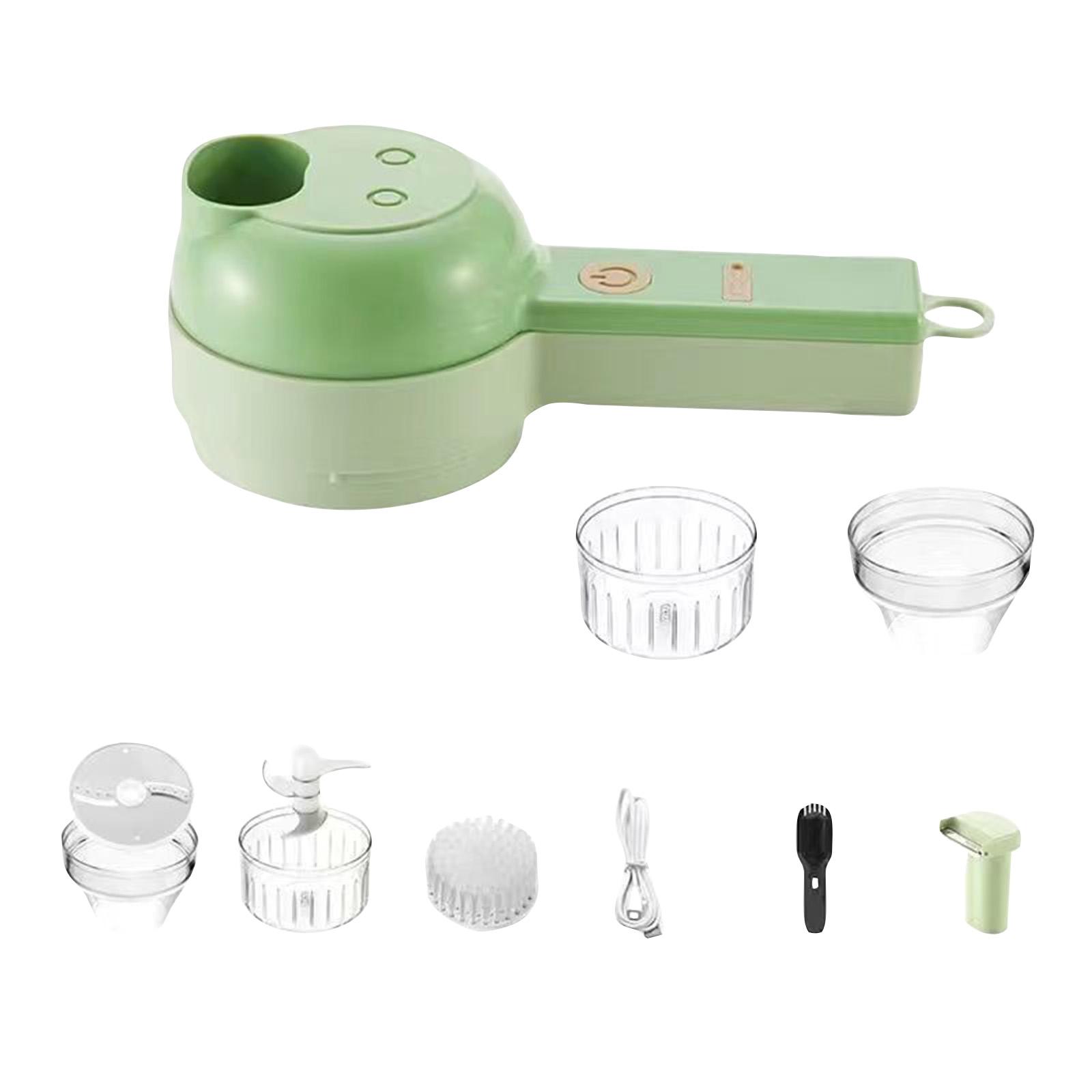 

Электрический измельчитель, 5 в 1 многофункциональный портативный электрический набор для измельчения овощей, беспроводная мясорубка для домашней кухни, чеснок, перец, , мясо One Size