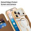 For iPhone 17 Pro Max Case Compatible with MagSafe Rhombus PU Leather Phone Cover