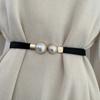 1 Piece Set with This Fashionable Artificial Pearl Women's Elastic Thin Waistband To Enhance Your Appearance for Daily Wear