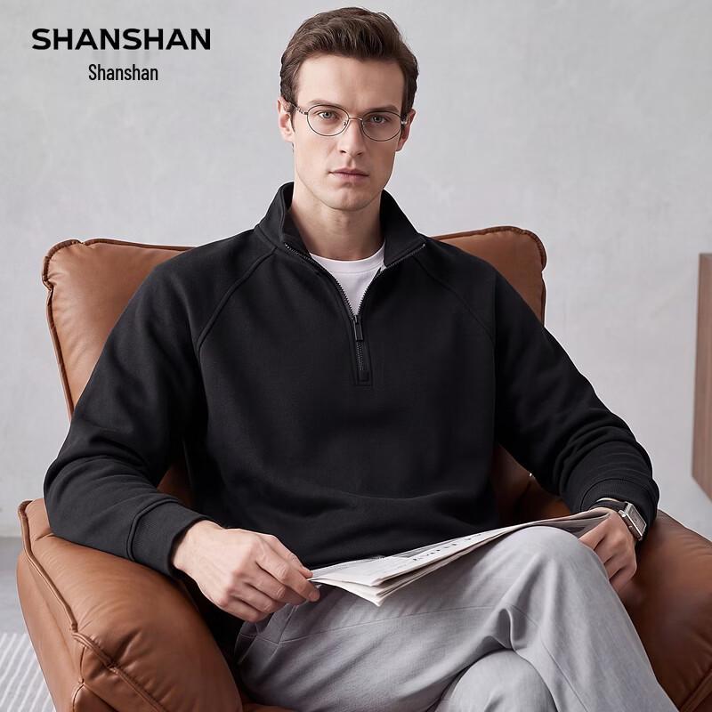 SHANSHAN Fleece-Lined Mock Neck Long Sleeve Pullover