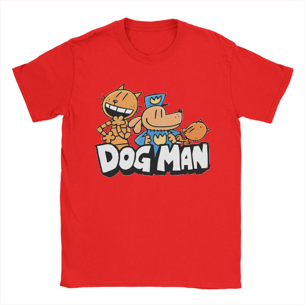 Funny Animation Funny Adventure Kid Movie TShirt for Men Round Collar Cotton T Shirts Dog Man Short Sleeve Tees Printed Tops