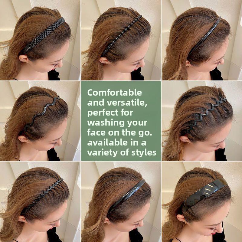 Simple Headband for Face Washing, Hair Accessory for Women, Hair Clip for Tidying Up Stray Hairs and Bangs, Anti-slip Hairpin