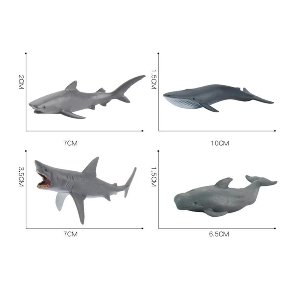 Simulation Plastic Animal Figurines Collection - Marine, Land & Insect Animals Miniature Set Toy for Kids Gift Playset Model