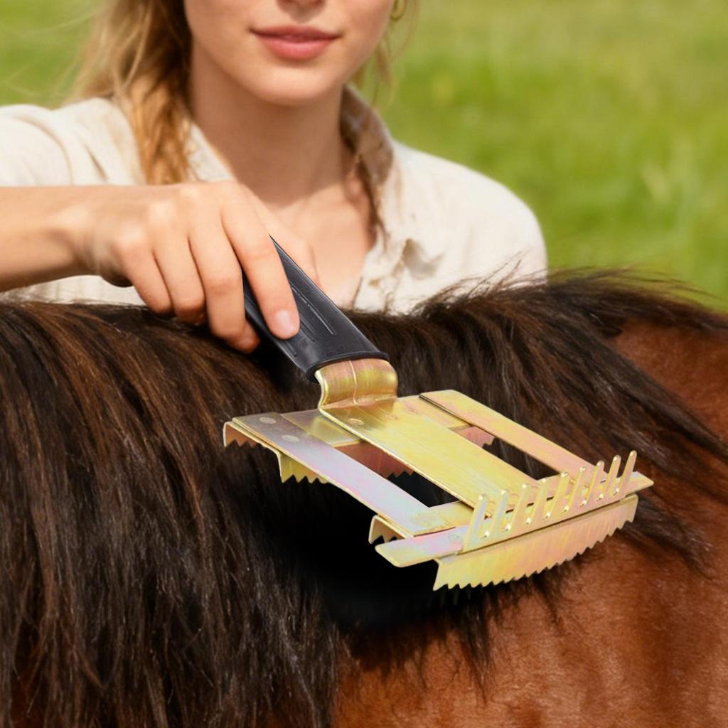 Horse Brushes For Grooming Livestock Shedding Comb Equine Detangling Brush For Pet Cattle Horse Goat Sheep Stable Farm Outdoor
