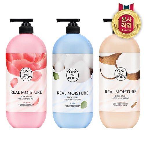 [ON THE BODY]ON THE BODY Real Moisture Body Wash 900g X 3 (1 Almond + 1 Peony + 1 Warm Cotton)_667218