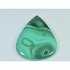 131Cts. Natural Green Malachite Pear Cabochon Loose Gemstone 39X48X06 MM B-402
