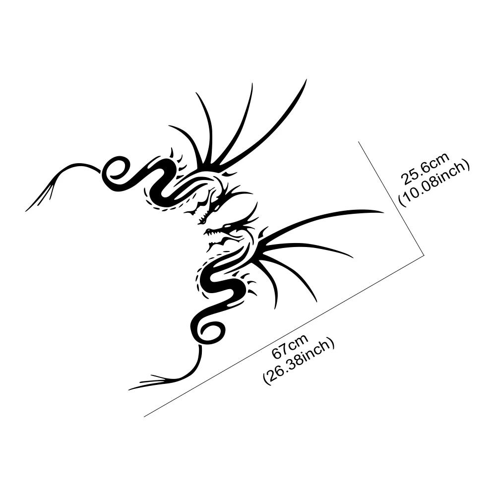 Dragon Totem Car Sticker Creative Tribe Front Hood Cover Graphics Accessories For Truck Caravan DIY Door Vinyl Decals Decoration