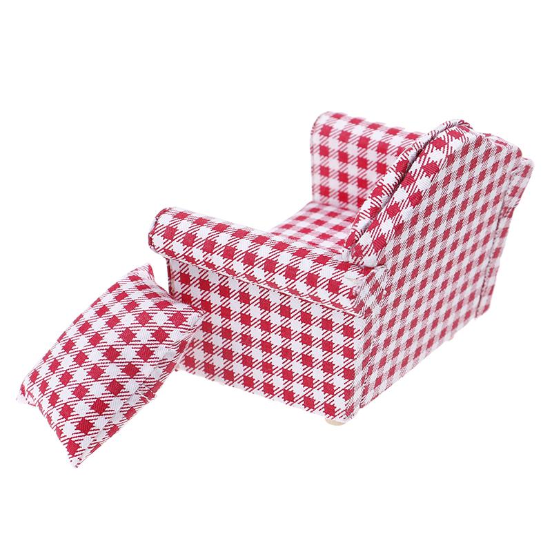 1Pc 1:12 Mini Dolls Dollhouse Furniture Chair Sofa Furniture For Doll House Toy