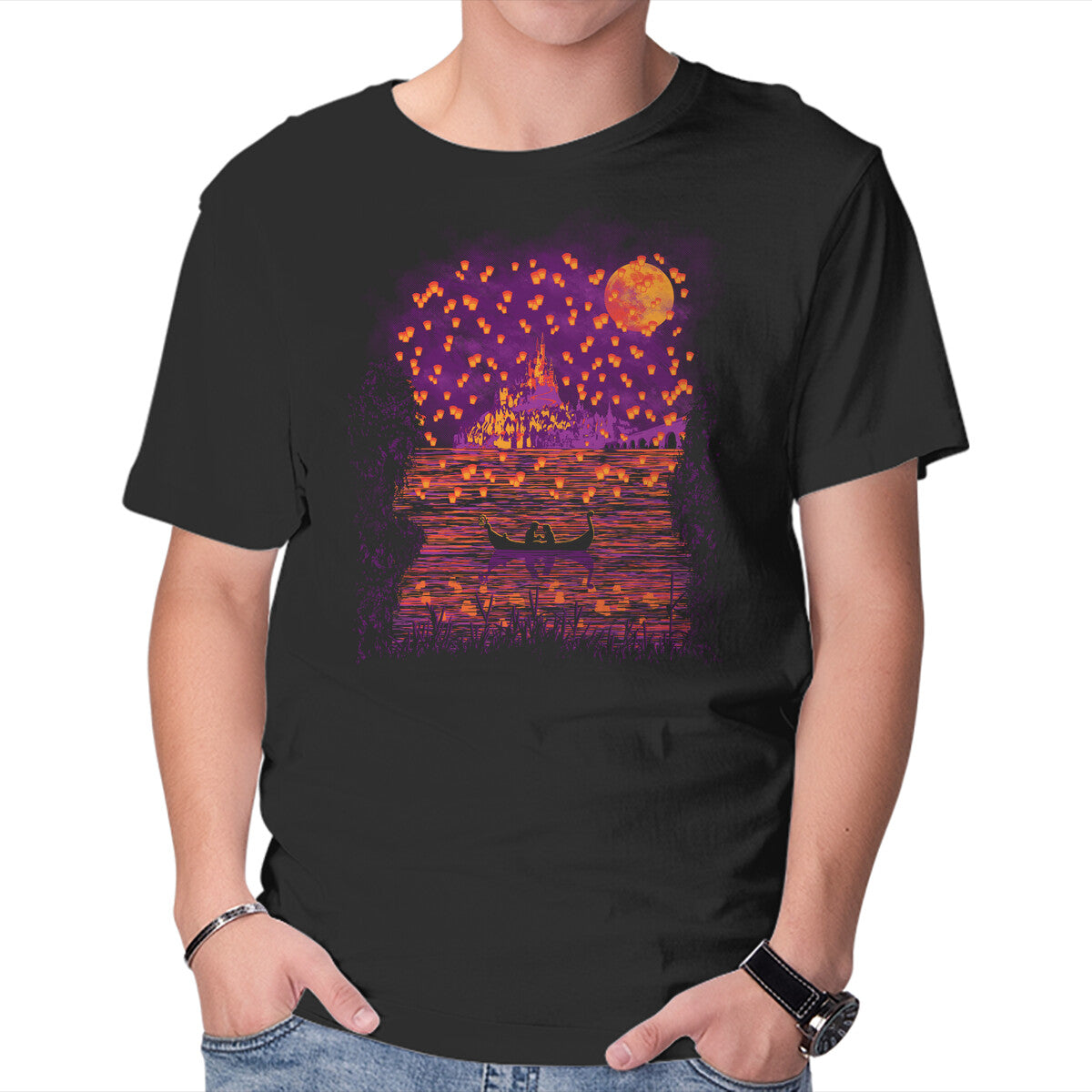 Unisex Crew Neck T-Shirt I See The Light Graphic Short Sleeve Casual Tee XXXXL