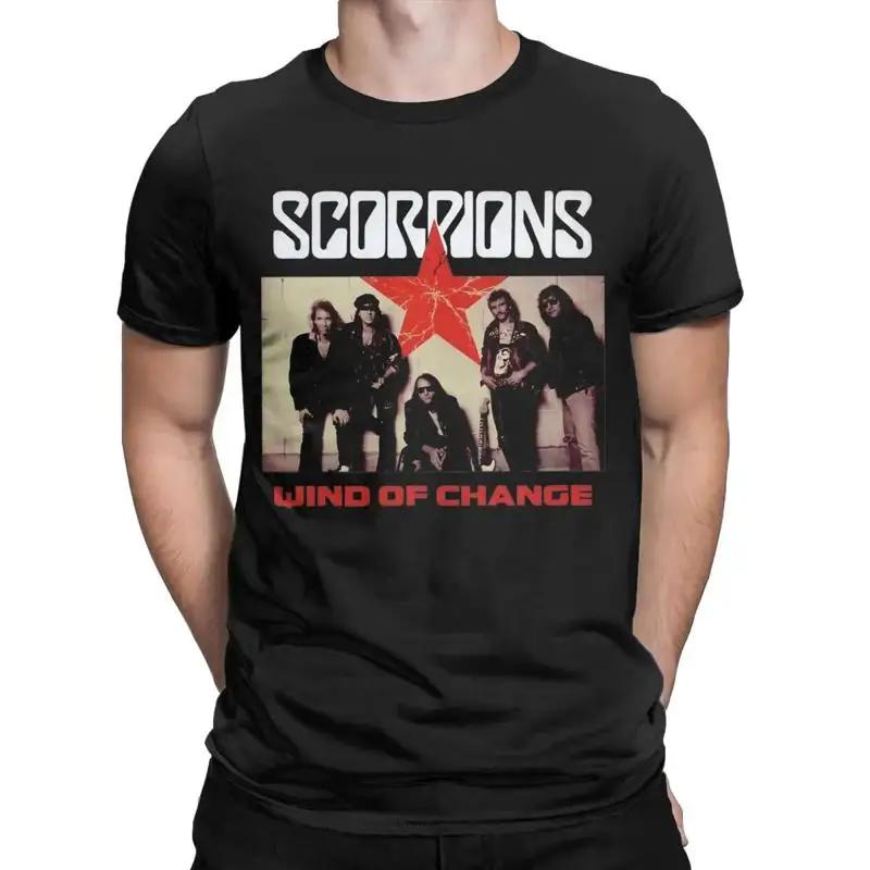 Hommes femmes vent du changement Scorpions groupe de Rock chemise tenue mode coton t-shirt S