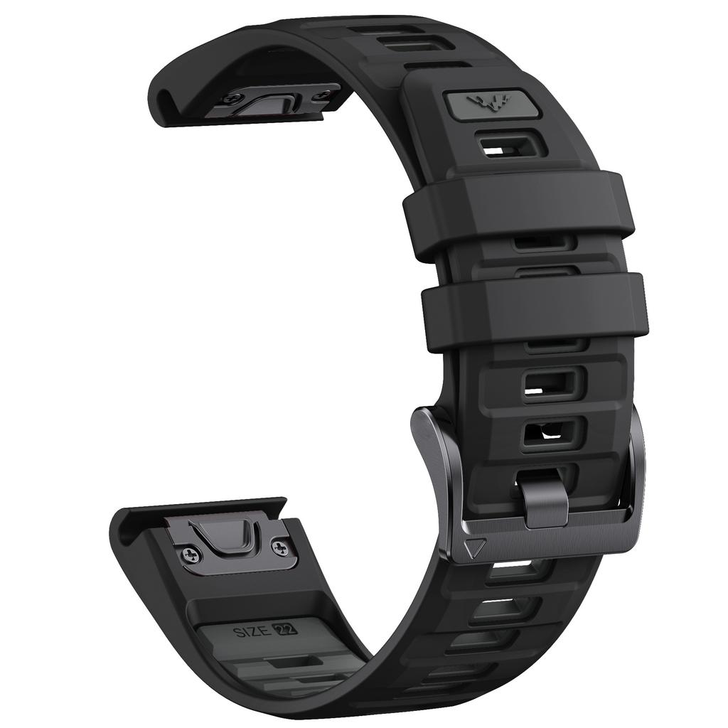 Rychloupínací 22mm 26mm řemínek na hodinky Fenix8 pro Garmin Fenix E 8 47mm 51mm 7 7X 6 6X/Epix Pro/Enduro 3 Dvoubarevný silikonový pásek náramek