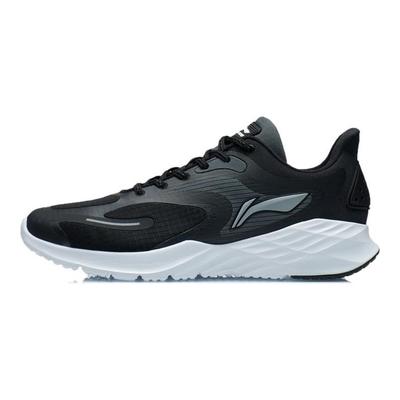 Li Ning Textile, TPU Low Top Casual Running Shoes Men's Black White ARSR045-1