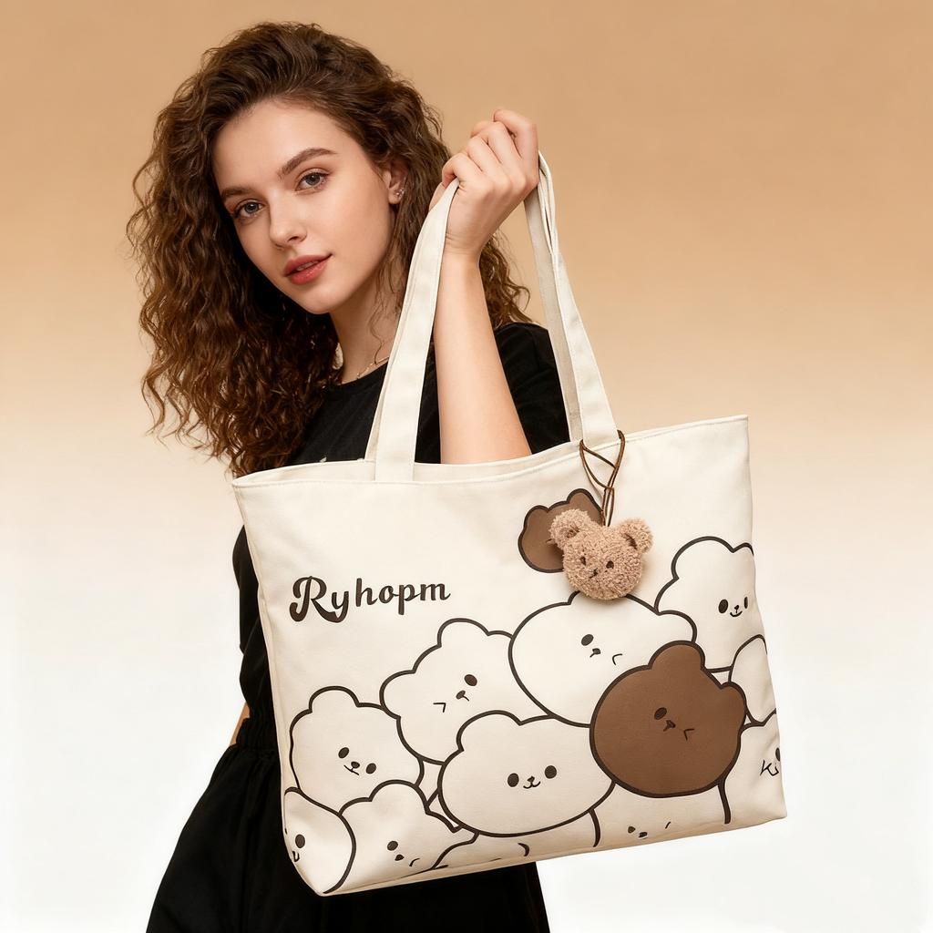 Women's Casual Shoulder Bag Large Capacity Tote Bag Fitness Purses for Women Vintage Handbags Hobo Tote Bag Canvas Satchel for Work Travel Shopping