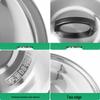 Biaoxing Stainless Steel See-Through Pot Lid