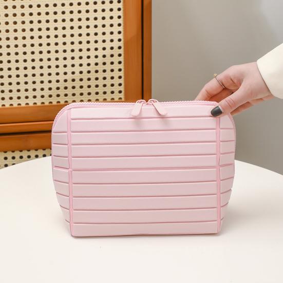 Borsa Cosmetica da Viaggio Borsa per Trucco Pieghevole Organizzatore per Articoli da Toeletta Impermeabile Borsa portaoggetti con Scomparti per Prodotti per la Cura della Pelle Strumenti per il Trucco e Articoli da Toeletta