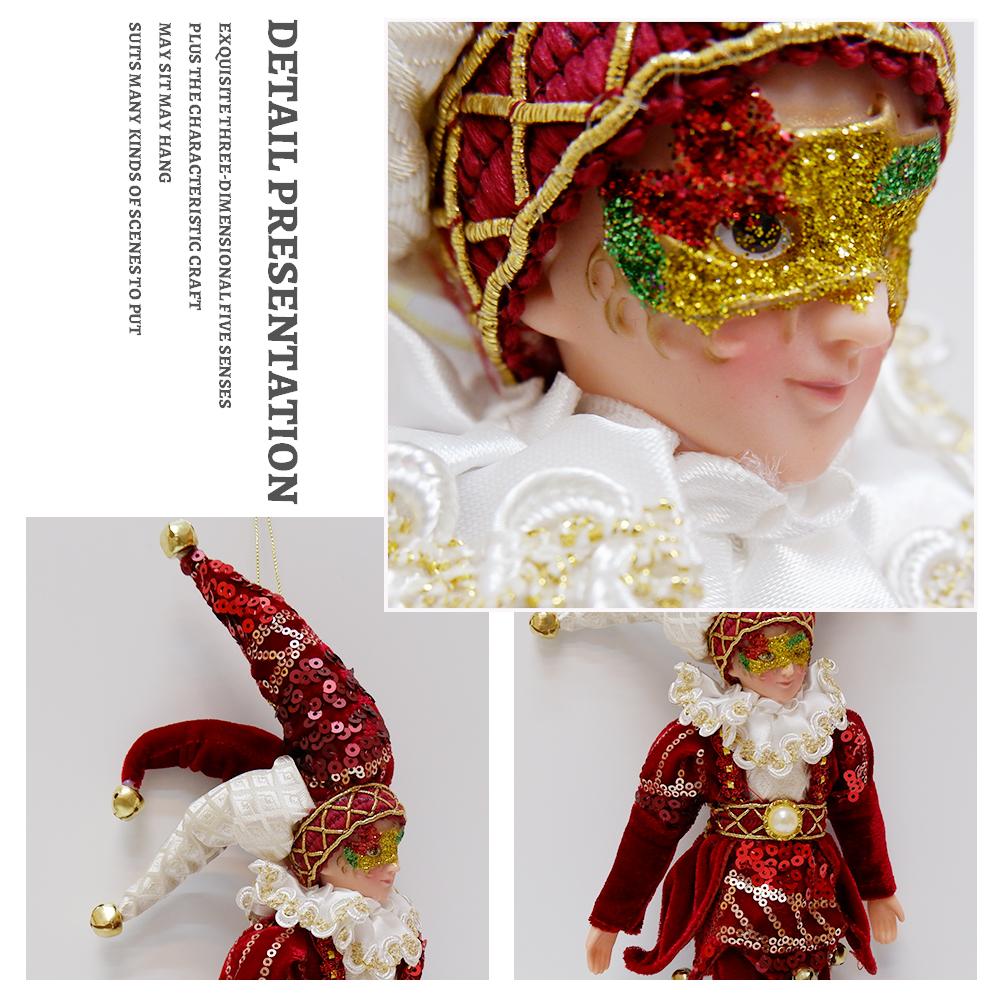 Elf Dolls with Mask Christmas Tree Pendant Ornaments Boy Elf Toy On The Shelf Hanging Decoration Navidad Natal New Year Gifts