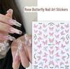 "Fantasy Aurora Butterfly Nail Art Stickers: Gentle Fairy Shell Collection"