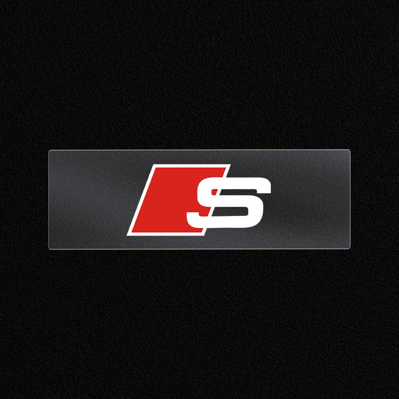 

New Car Interior Sticker Central Control Decals Emblem Badge for Audi Q2 Q3 TT RS3 RS4 A3 A4 B5 B6 A3 8P 8V 8L A5 A6 C6 C5 A1 A7 A8 sline 1pcs