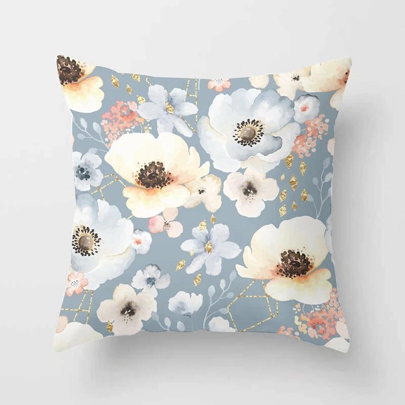 Birds and Flowers Decorative Pillowcases Living Room Office Home Pillowcases Car Ornaments