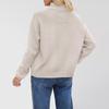 Women's Plus Size Solid Color Knitwear Cardigan with Stand-up Collar - New 2026 Collection