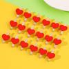 Creative Wooden Red Heart Photo Clips - Decorative Wall Hanging Ornaments