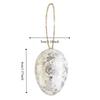 24 Piece Plastic Easter Silver/Golden Foil Egg Hanging Easter Decorative Ornament  Indoor