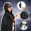 New Halloween Decorations Black Witch Cloak Party Makeup Prop Oxford Fabric Material Masquerade Dress Up Props