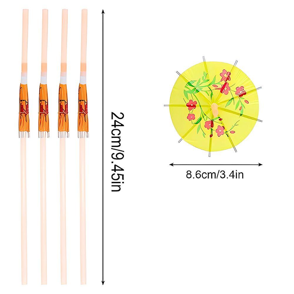 3060120Pcs Random Umbrella Straws For Tiki Drinks Cocktails Mocktails Beach Parties Barbecues Birthday Decorations Ymy