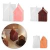 Christmas Silicone House Molds 3D House Shape Candle Mould Christmas Silicone Molds Reusable Resin Molds Non-Stick Plaster Soap
