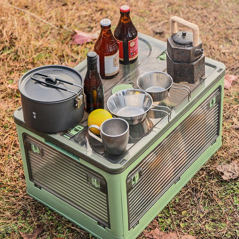 Transparent Folding Storage Box 48L