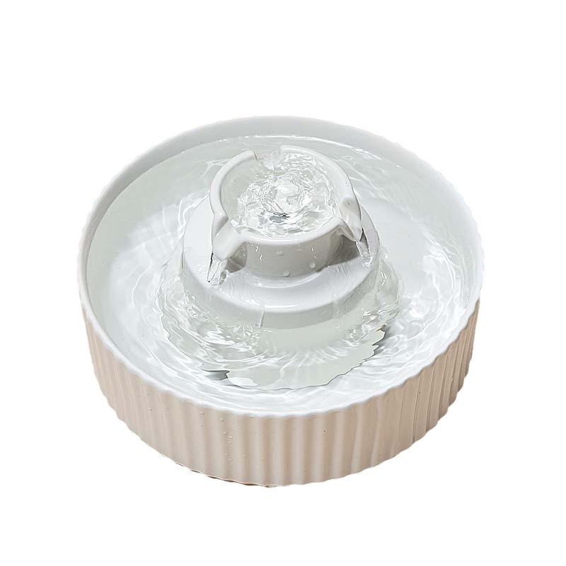

Smart Ceramic Pet Water Fountain with Automatic Circulation & Filter System for Cats and Dogs Cake Filter 8+2 Cotton серый