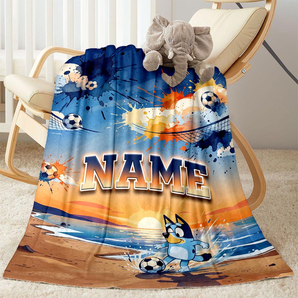 Halloween Costume Party Customize Text Blanket Gift Customizable Blanket Soft & Cozy Throw For Office Office Chair Bedding Living Room