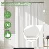 2026 New 4pcs Magnetic Silicone Shower Curtain Clips for Liners, Self-Adhesive Waterproof Splash Guards No-Drill