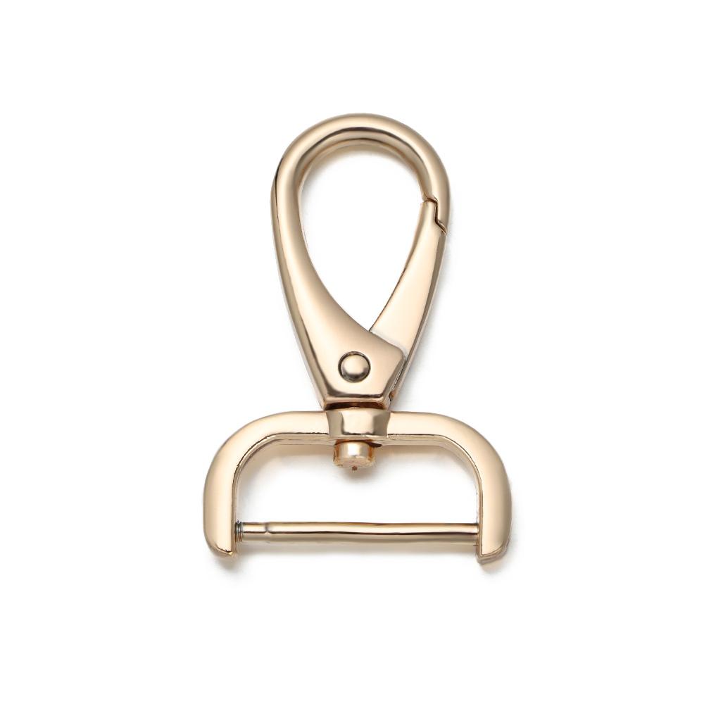 16mm/20mm/26mm Metal Belt Keychain Trigger Clips Pet Leash Hooks Detachable Snap Hook Leather Strap Buckles