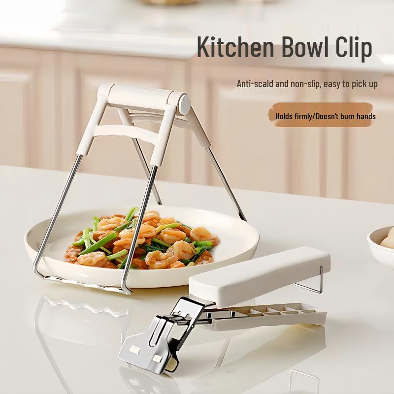 Silicone Anti-Scald Non-Slip Bowl and Tray Lifter Clips