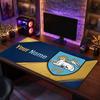 Preston North End Custom Large Mouse Pad, Personalized Name Text Print, Football Logo Non‑Slip Desk Mat Gaming Gift