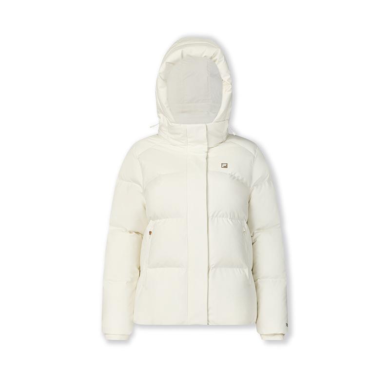New FILA Athletics Down Jacket Women's Vanilla White A11W441905FIV