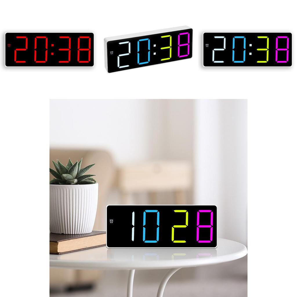 Led Digital Alarm Clock With Temperature And Calendar For Bedroom Decor