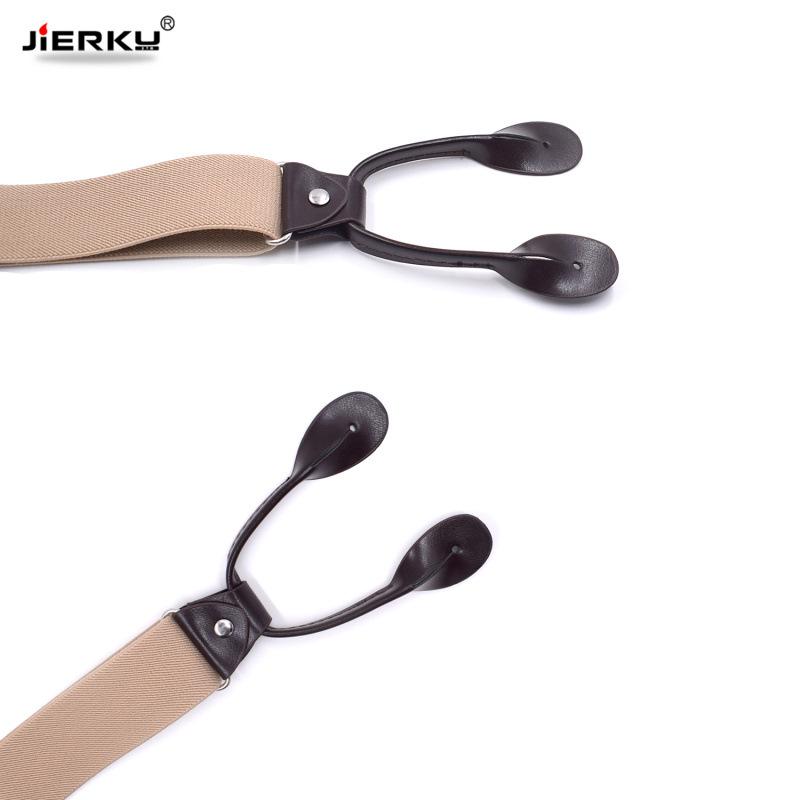 Wysokiej Jakości Elastyczne Szelki Męskie Codzienne na 6 Klipsów i Guziki